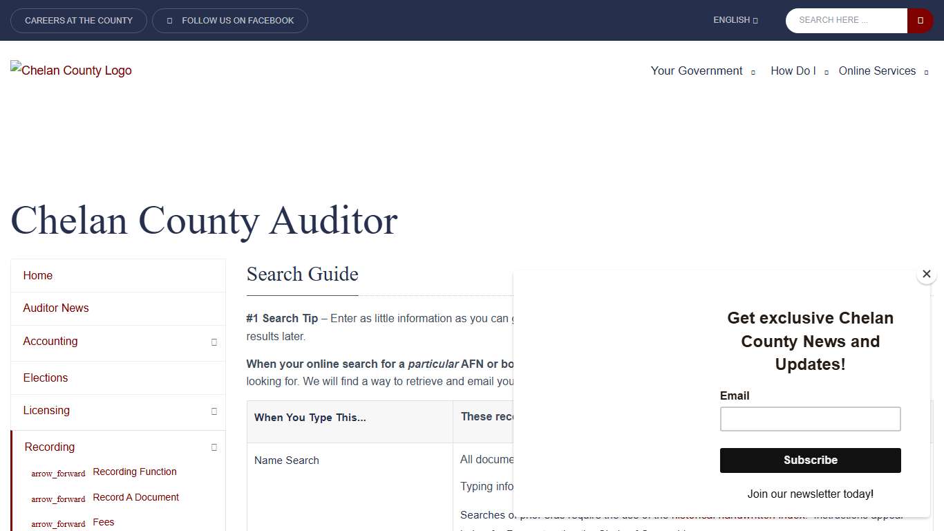 County of Chelan, Washington